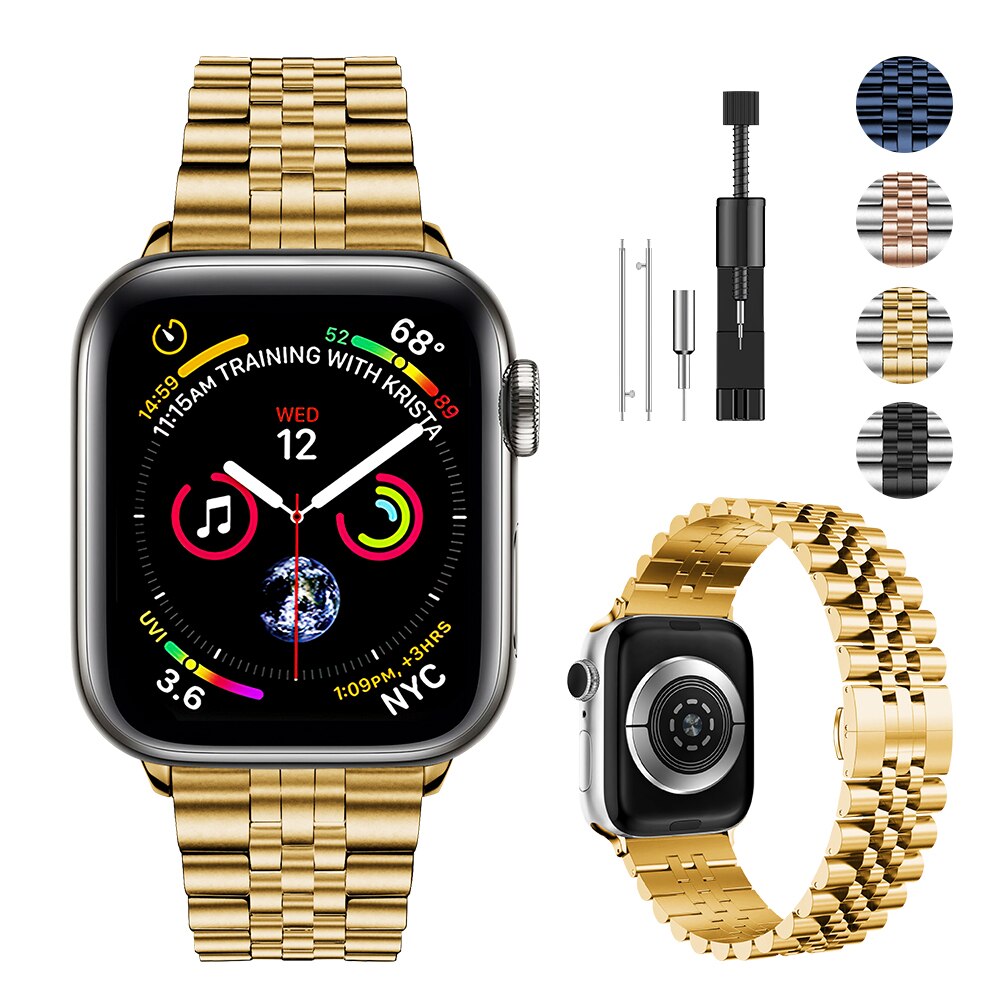 Metal Strap for Apple Watch Band 44mm 45mm 41mm 40mm 42mm 38mm Stainless Steel Wristband Correa iWatch 7 6 5 4 3 SE 8 Ultra 49mm