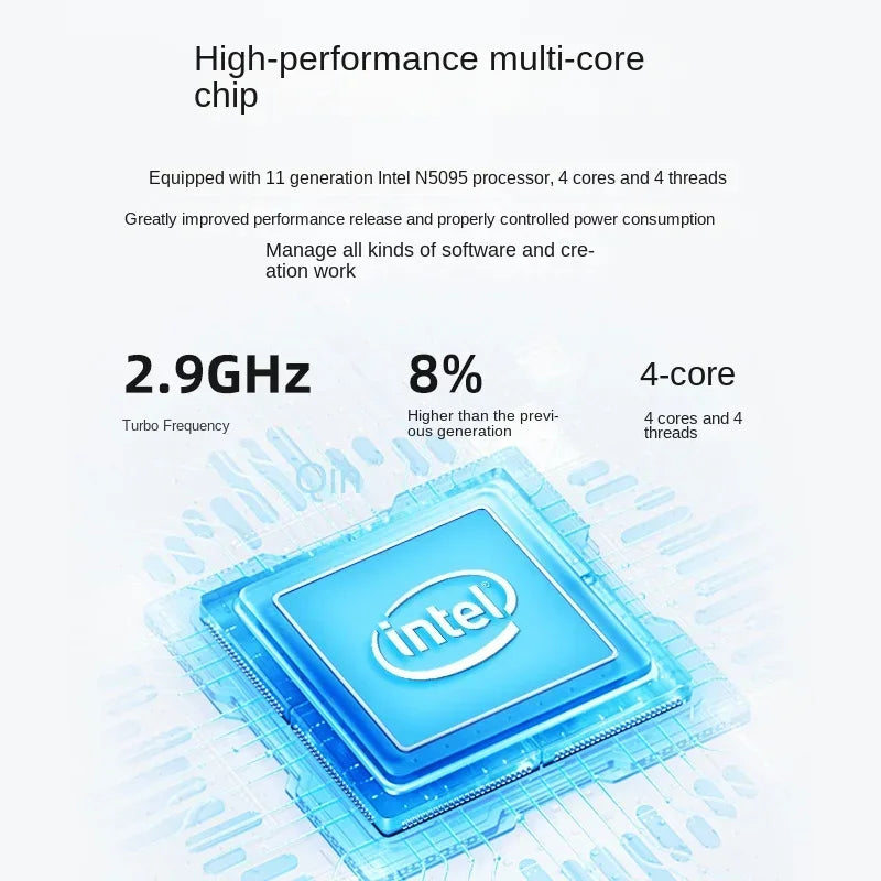 HUAV 2024 Dual Screen Laptop 15.6 Inch IPS + 7'' Touch Intel Celeron N5095 Max 16G DDR4 2T SSD Slim Office Notebook PC Computer
