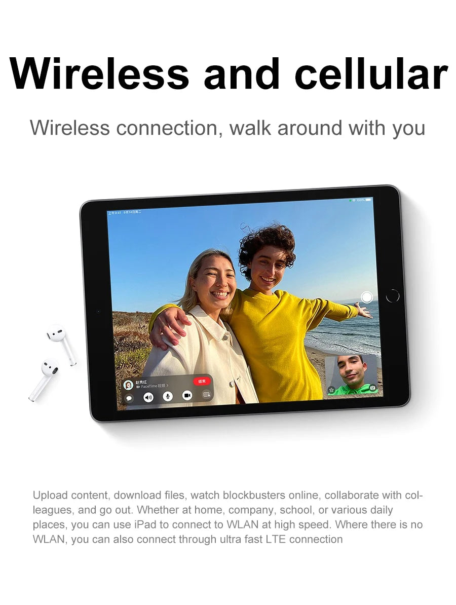 IPad 9 10.2-inch tablet computer A13 bionic chip, 12 megapixel ultra wide-angle camera for retina display, office entertainment