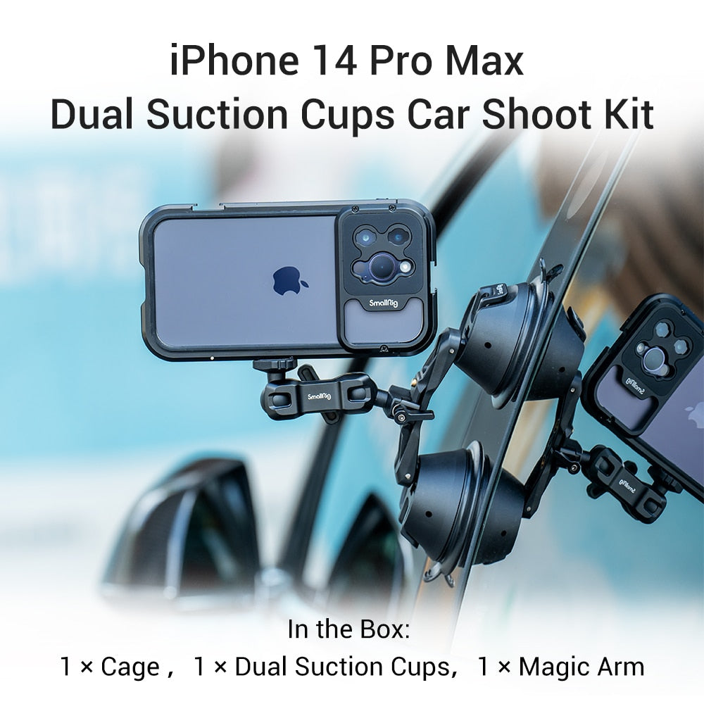 SmallRig Mobile Video Solutions for iPhone 14 Pro /14 Pro Max SmartPhone Cage for iPhone 14 Pro /14 Pro Max for Videography