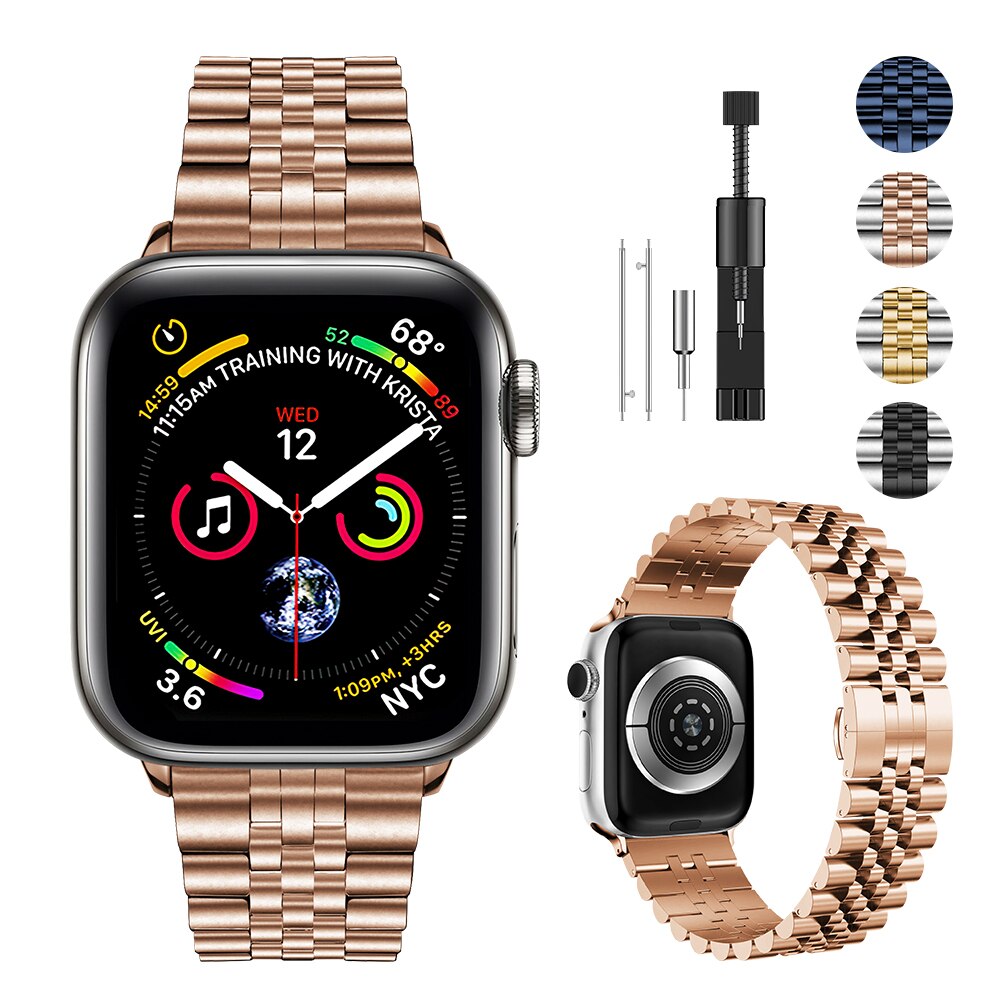Metal Strap for Apple Watch Band 44mm 45mm 41mm 40mm 42mm 38mm Stainless Steel Wristband Correa iWatch 7 6 5 4 3 SE 8 Ultra 49mm