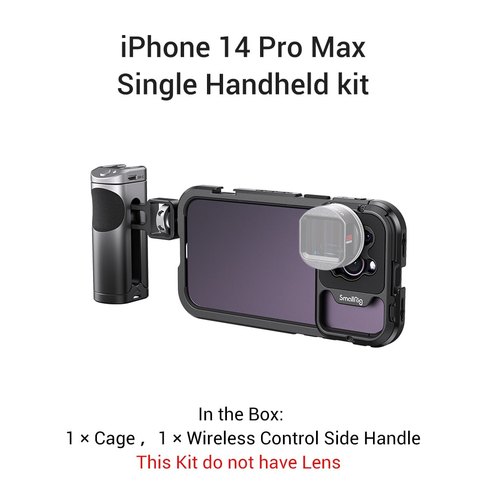 SmallRig Mobile Video Solutions for iPhone 14 Pro /14 Pro Max SmartPhone Cage for iPhone 14 Pro /14 Pro Max for Videography