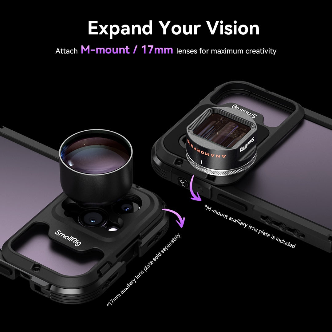 SmallRig Mobile Video Solutions for iPhone 14 Pro /14 Pro Max SmartPhone Cage for iPhone 14 Pro /14 Pro Max for Videography
