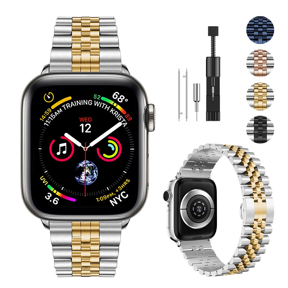 Metal Strap for Apple Watch Band 44mm 45mm 41mm 40mm 42mm 38mm Stainless Steel Wristband Correa iWatch 7 6 5 4 3 SE 8 Ultra 49mm