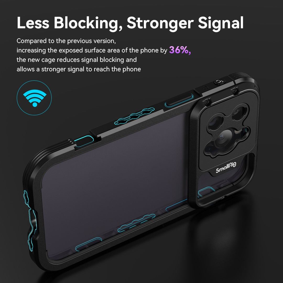 SmallRig Mobile Video Solutions for iPhone 14 Pro /14 Pro Max SmartPhone Cage for iPhone 14 Pro /14 Pro Max for Videography