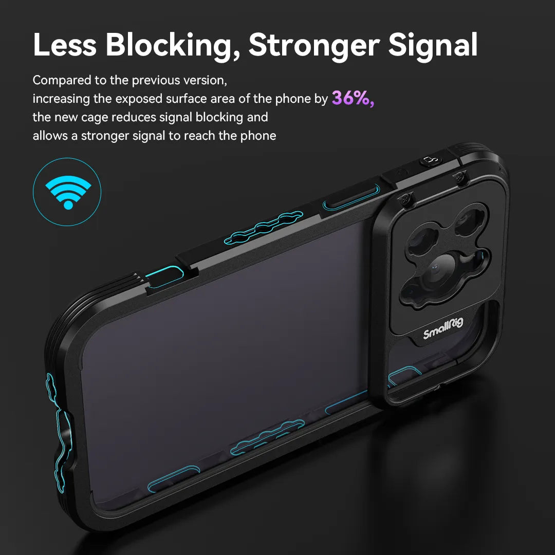 SmallRig Mobile Video Solutions for iPhone 14 Pro /14 Pro Max SmartPhone Cage for iPhone 14 Pro /14 Pro Max for Videography