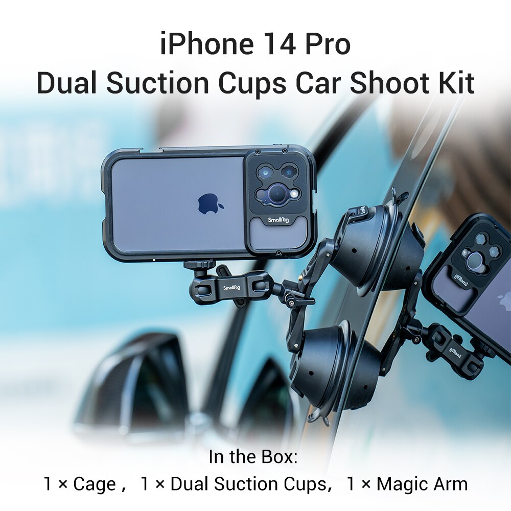SmallRig Mobile Video Solutions for iPhone 14 Pro /14 Pro Max SmartPhone Cage for iPhone 14 Pro /14 Pro Max for Videography