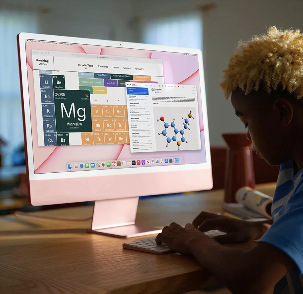 2021 iMac All-in-one Desktop Computer with M1 chip 24-inch Retina Display, Highest configuration 16G+ 512GB SSD Storage,