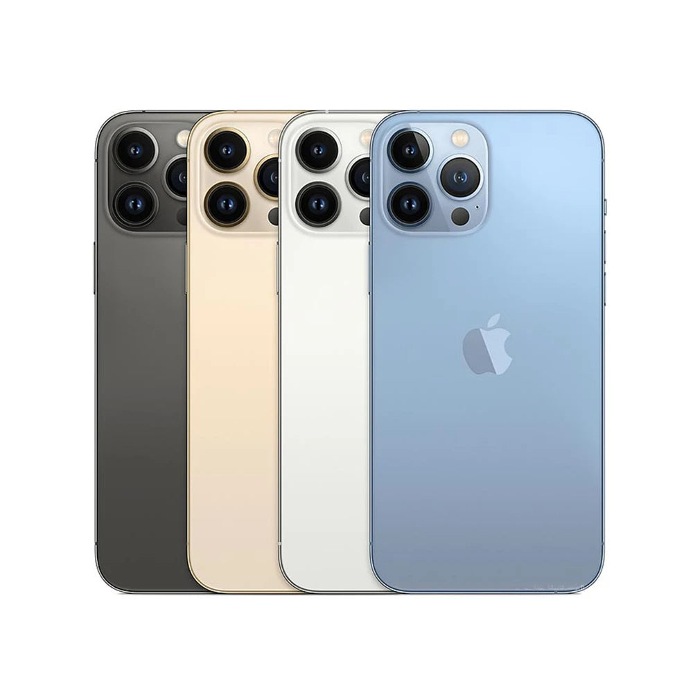 Used Apple iPhone 13 Pro Max 6GB RAM 128GB/256GB ROM Unlocked Cellphone 6.7" OLED A14 Bionic 12MP Camera Face ID 5G Mobile Phone