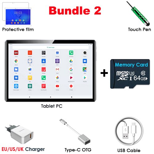 New Arrival tablets 10 inch Octa Core 4GB RAM 32GB ROM 4G FDD LTE 5.0MP Camera Bluetooth Android 9.0 GPS WiFi