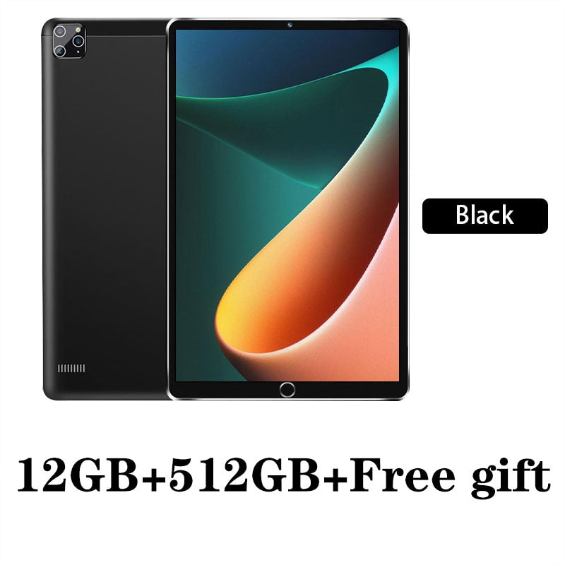Global Version Tablet Pad 5 Pro Max 12GB+512GB 10 Inch LCD Screen Windows Tablet Android Tablet Pc 5G WiFi Tablet Snapdragon