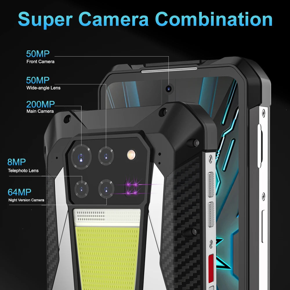 Unihertz Tank 3 8849 120W 5G Waterproof android 13 32GB 512GB 23800 mAh 6.79" FHD+ 120Hz 200MP Dimensity 8200 Rangefinder Global