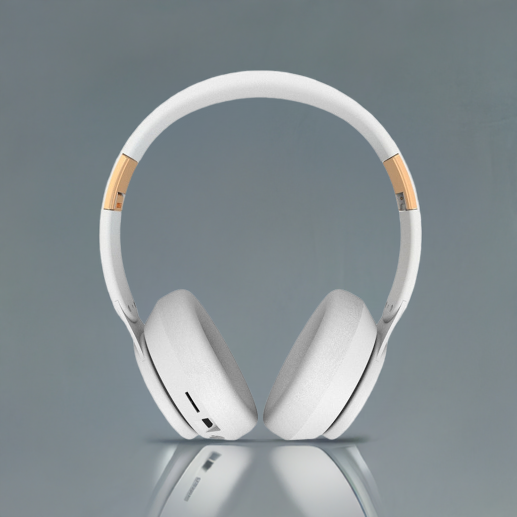 07S Folding Sports Computer Games Wireless Bluetooth V5.0 Headset with Mic (White)